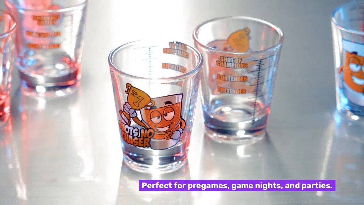 6 Pack Party Measurement Shot Glasses