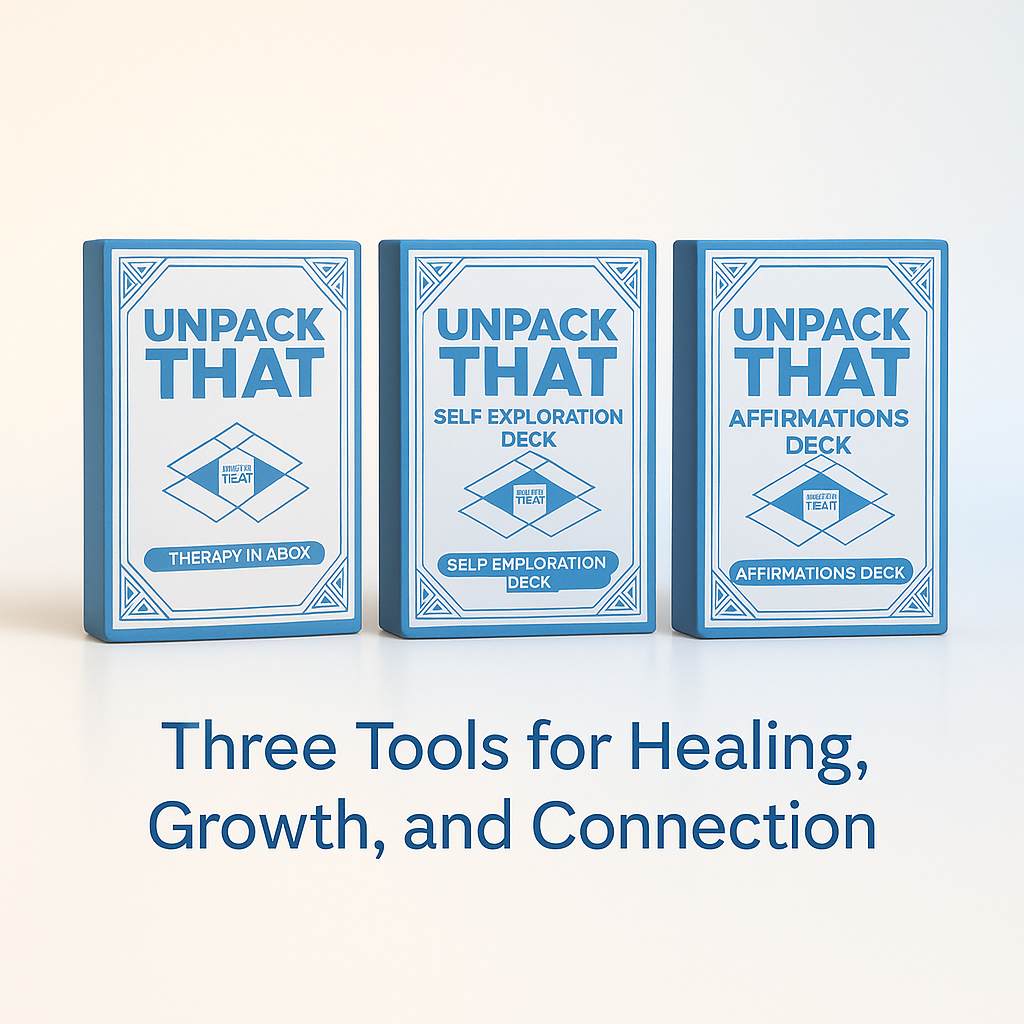 Healing Bundle – Unpack That + Self‑Exploration + Daily Affirmations Decks