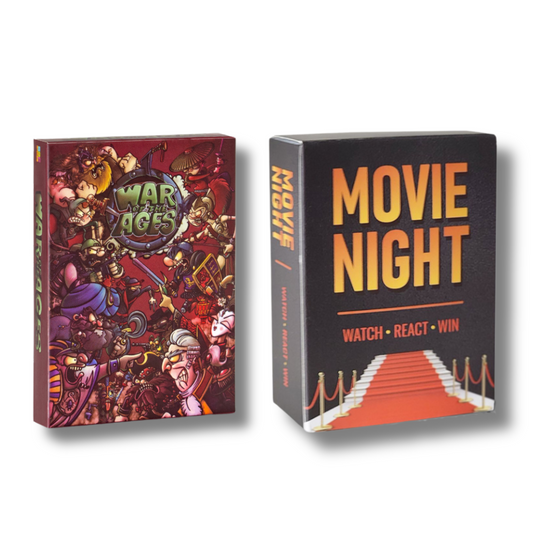 Family Fun Bundle – Movie Night Bingo + War of the Ages Card Battle