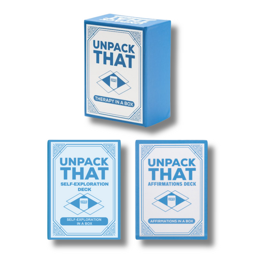 Healing Bundle – Unpack That + Self‑Exploration + Daily Affirmations Decks