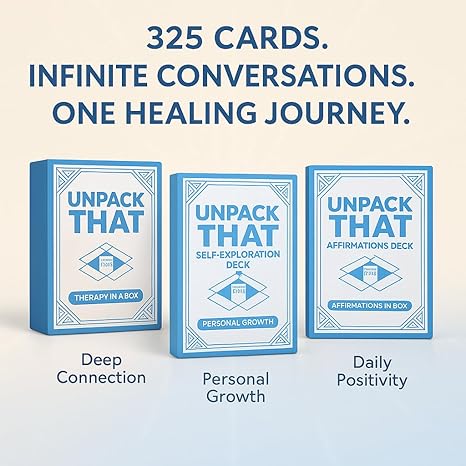 Healing Bundle – Unpack That + Self‑Exploration + Daily Affirmations Decks